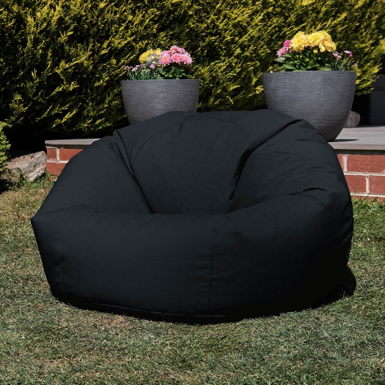 Outdoor Bean Bag Chair Water Resistant Large Floor Seat Garden Use