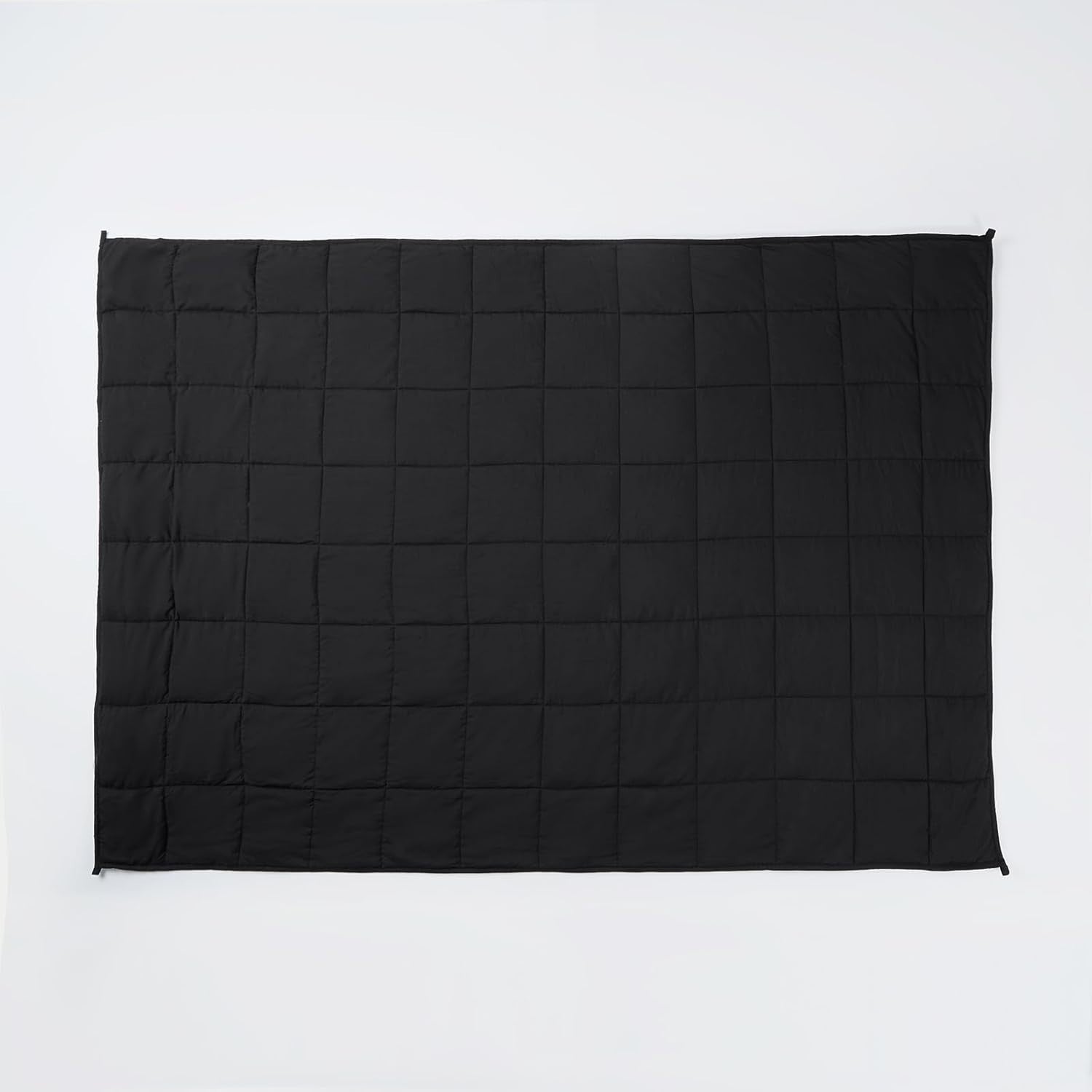 Weighted Blanket Adults Black 6kg 125x180cm Soft Calming Sleep Aid
