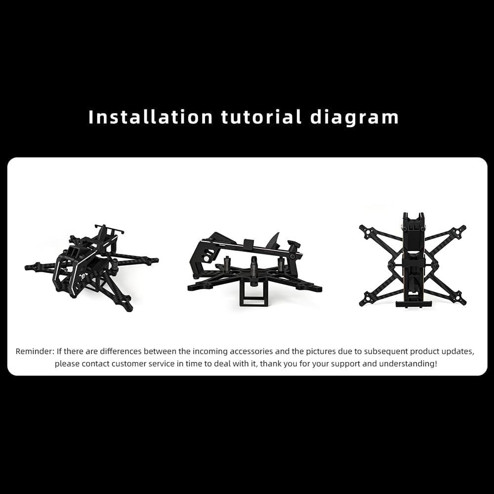 HGLRC Draknight 2 Inch Carbon Fiber Frame Kit for FPV Racing Drone Build