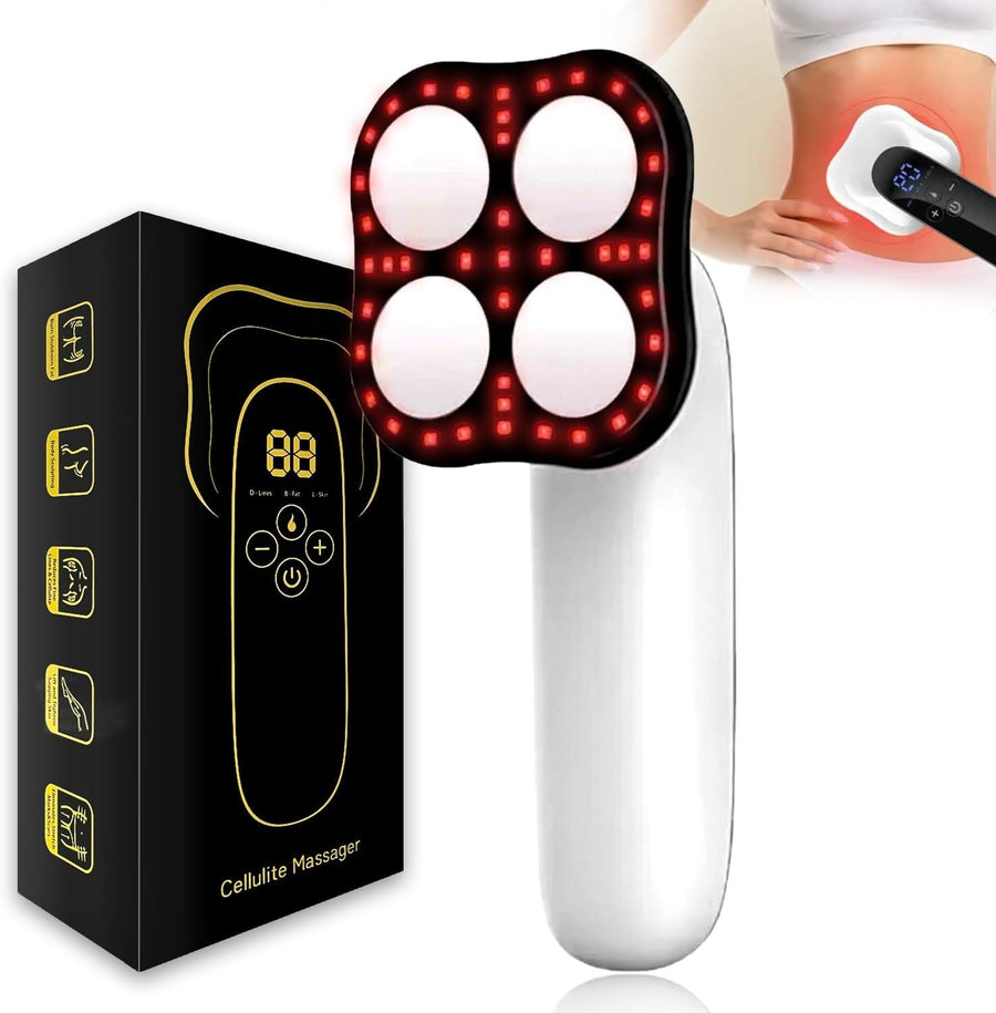 Wireless Cellulite Massager with Heat & Vibration for Belly, Waist, Arms, Legs S
