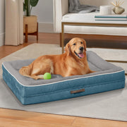 XL Orthopedic Dog Bed 117x76cm Waterproof Washable Blue