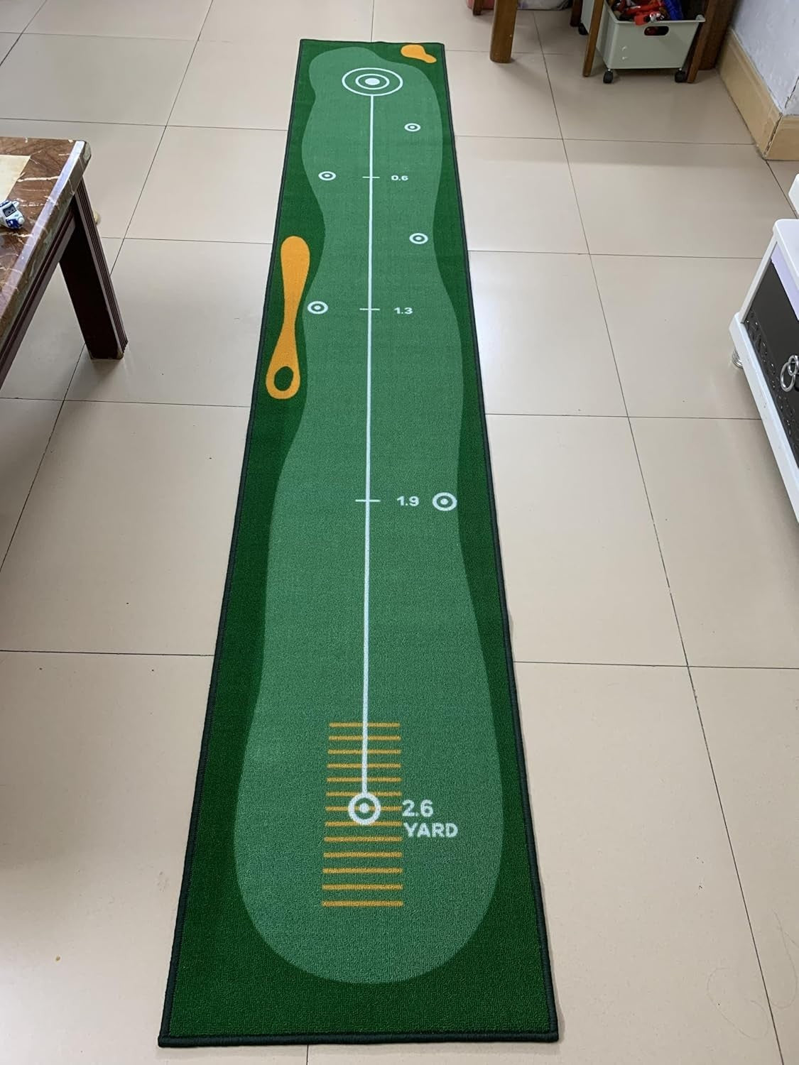 Golf Putting Training Mat Indoor Outdoor Practice Green Alignment Aid