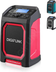 DAB+ Work Site Radio Bluetooth USB Rechargeable IP65 Waterproof