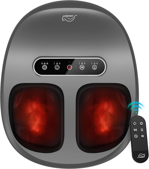 Shiatsu Foot Massager with Heat Deep Kneading & Air Compression 3 Heat Levels
