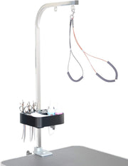 Dog Grooming Table Arm Holder with Tool Organizer Noose Adjustable