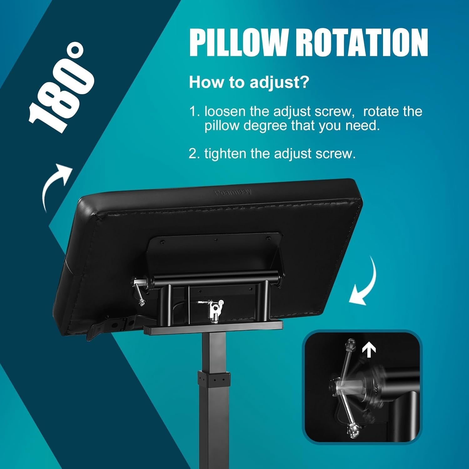 Hydraulic Tattoo Armrest Stand Adjustable Height Large Padded Studio Support