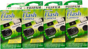 Disposable Camera 4 Pack 35mm Film Flash 27 Exposures Travel Party