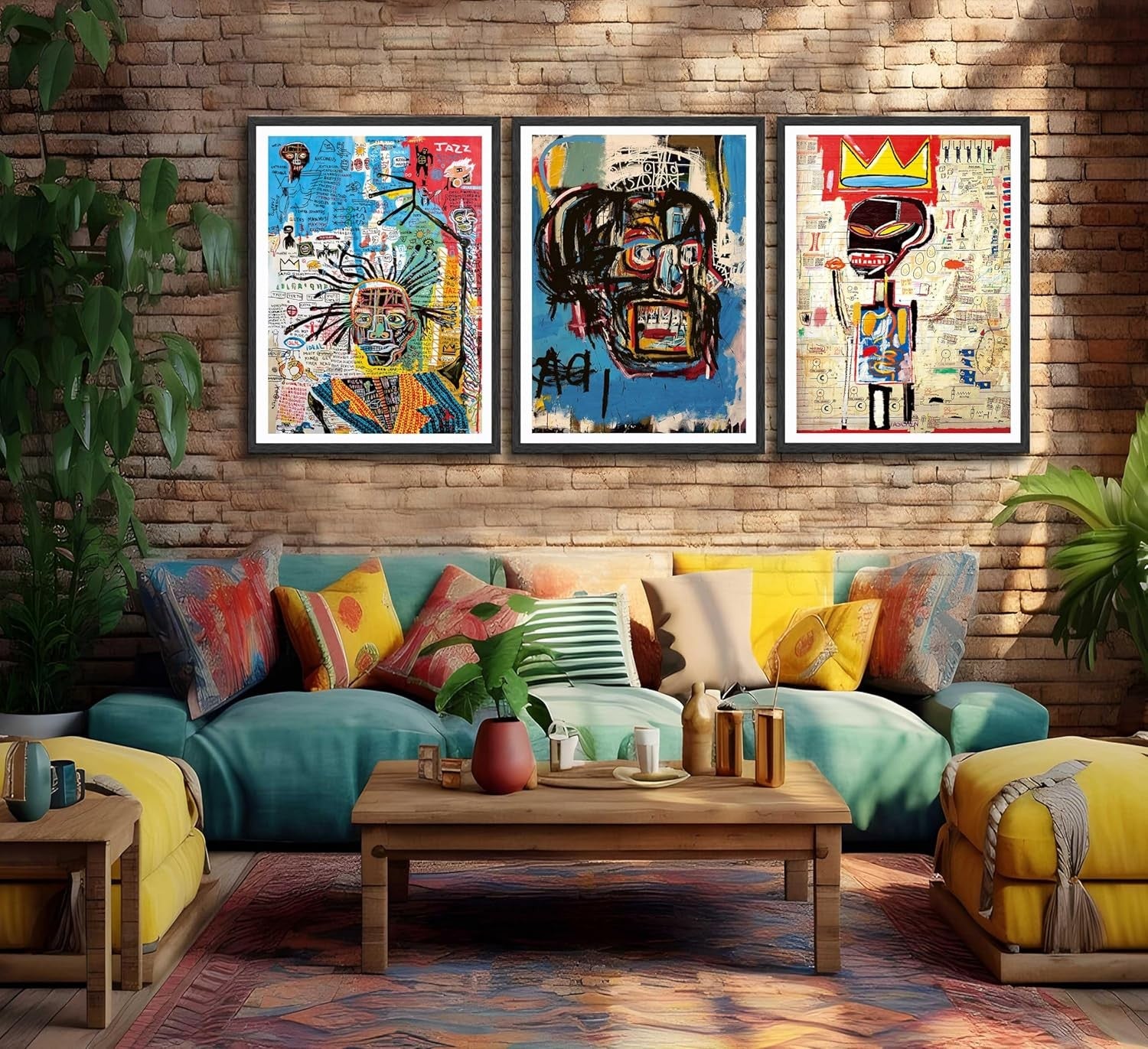 3Pcs Street Art Canvas Prints 60x40cm Modern Abstract