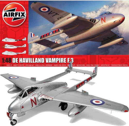 1:48 Jet Model Kit Set F3 Aircraft w/ Sprues Decals – Hobby Build Ready