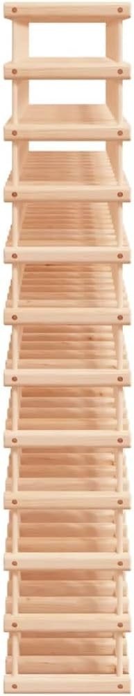 Solid Pine Wine Rack 120 Bottle Freestanding Large Storage Shelving Unit