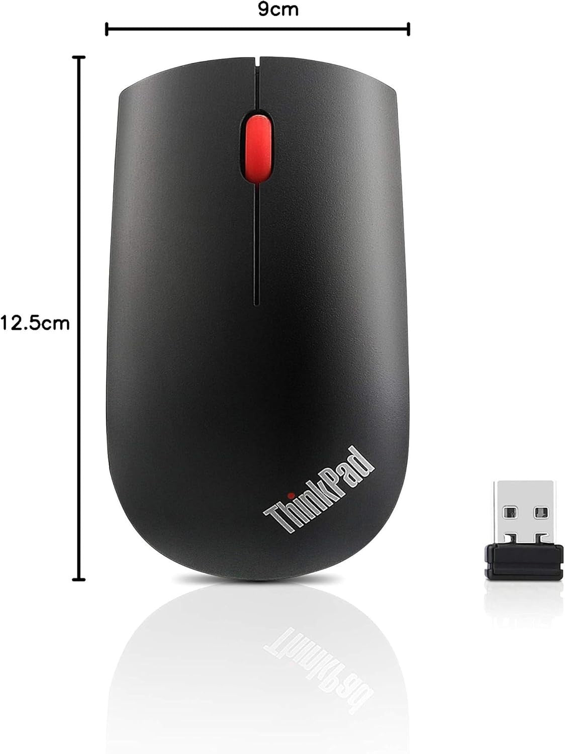 Wireless Bluetooth Mouse Black USB Portable Ergonomic