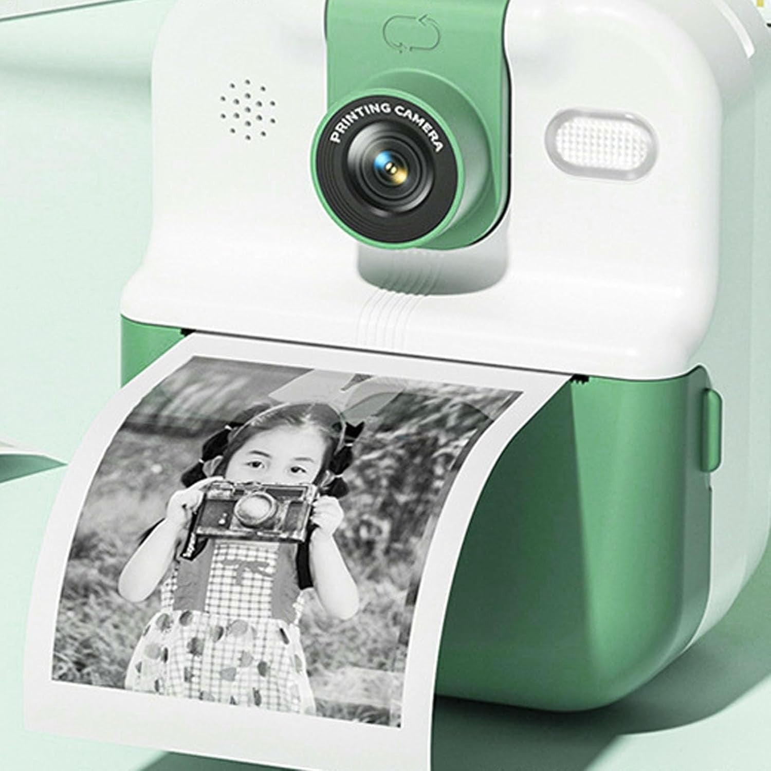 48MP Instant Print Camera 1080P HD Video Rotating Lens App Printing