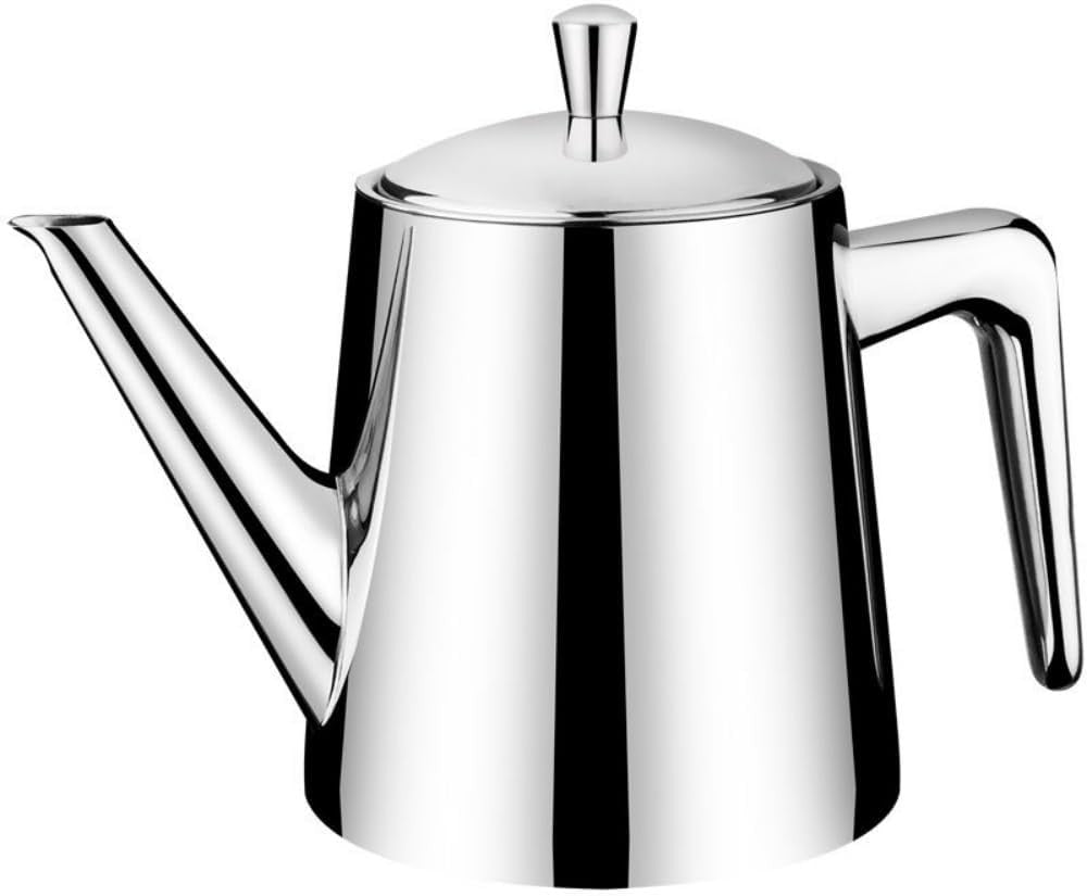 Stainless Steel Teapot 750ml Tea Coffee Pot Removable Filter Induction