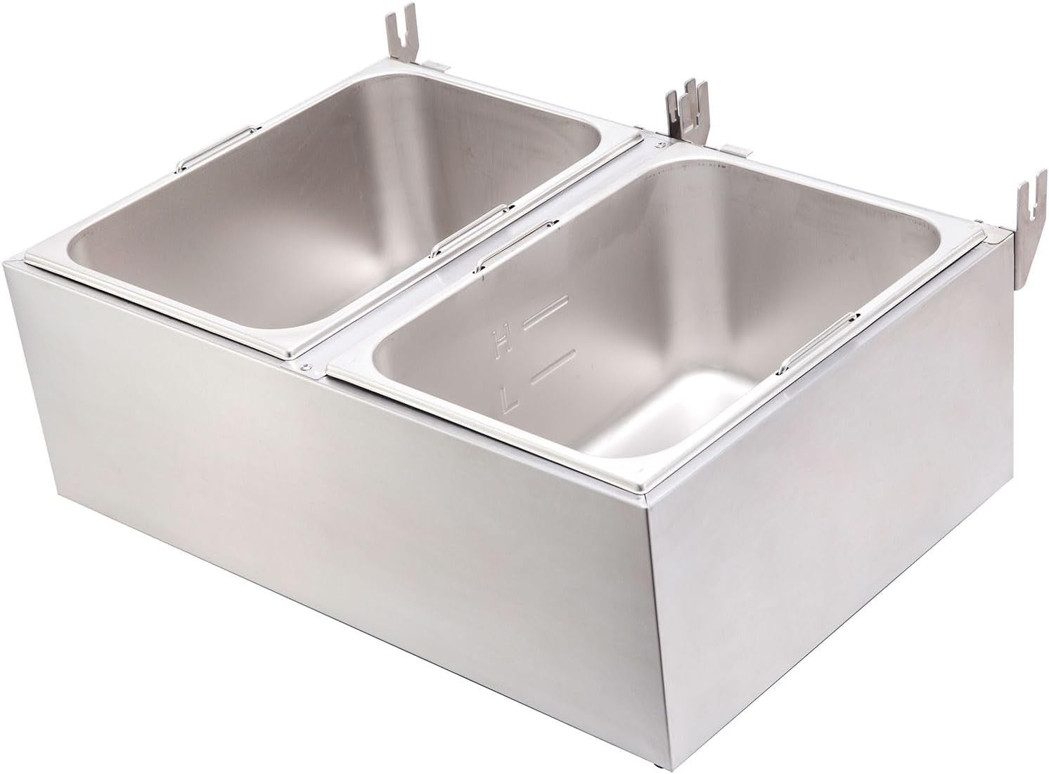 Commercial Electric Deep Fat Fryer 34L Dual Tank 6000W Easy Clean