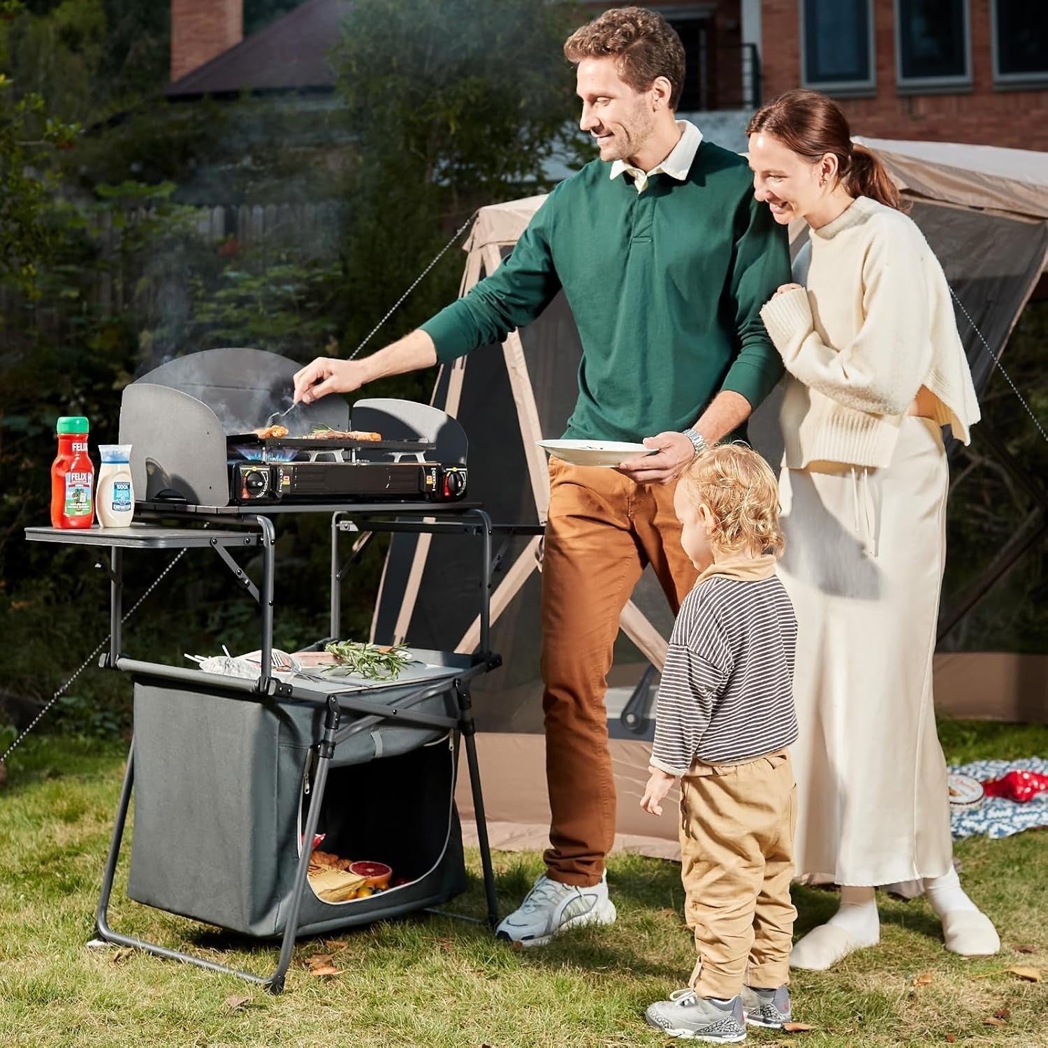 Lightweight Folding Camping Chair Aluminium Frame No-Setup Outdoor Seat