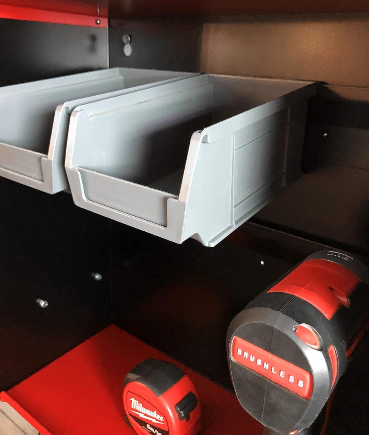 Wall Mount Tool Shelf 35.5W x 16D x 54H cm – Pop Rivet & Power Tool Organizer