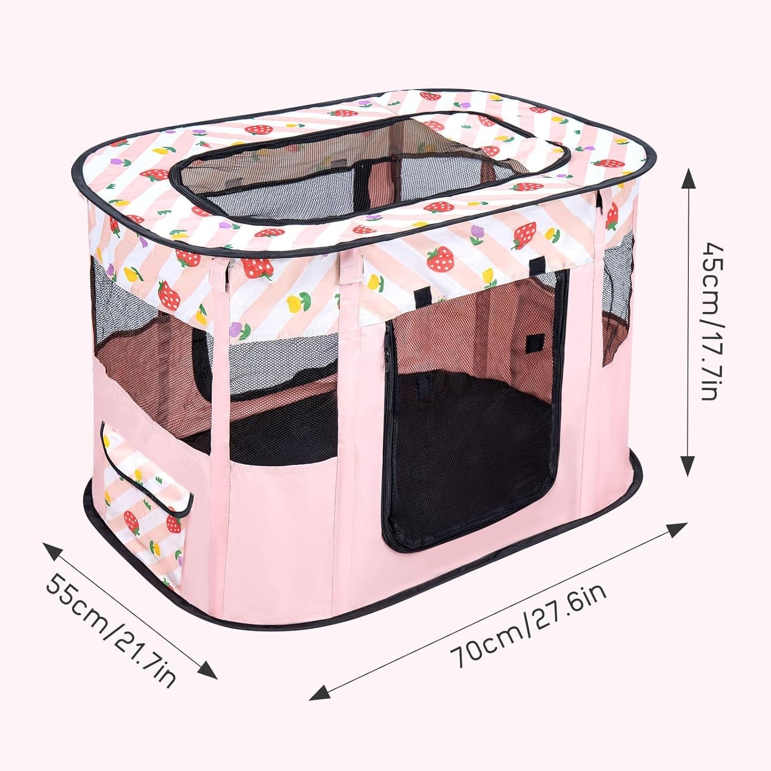 Large Foldable Pet Playpen Portable Dog Cat Crate, Indoor Outdoor Puppy Tent