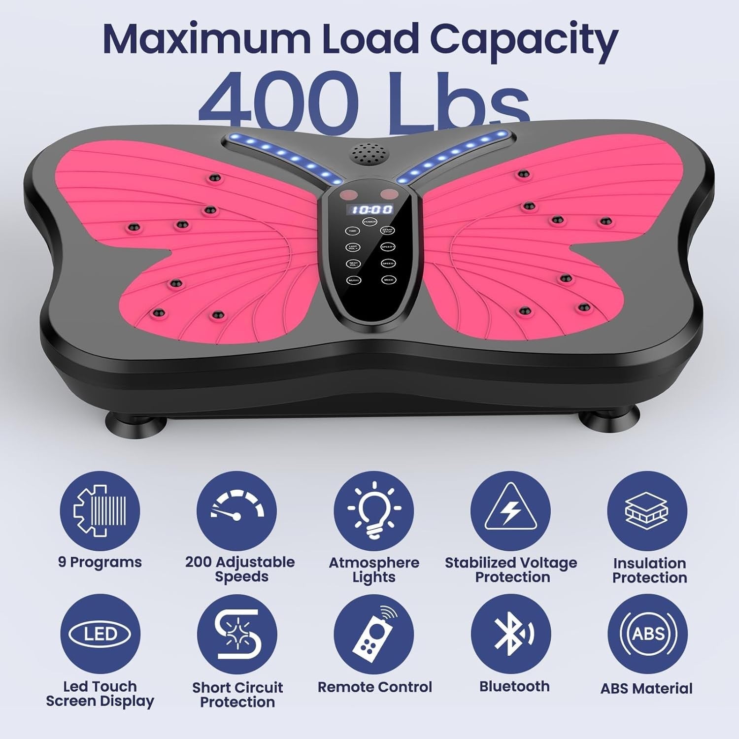 Yellow Vibration Plate Exercise Machine Pain Relief Weight Loss Home Gym