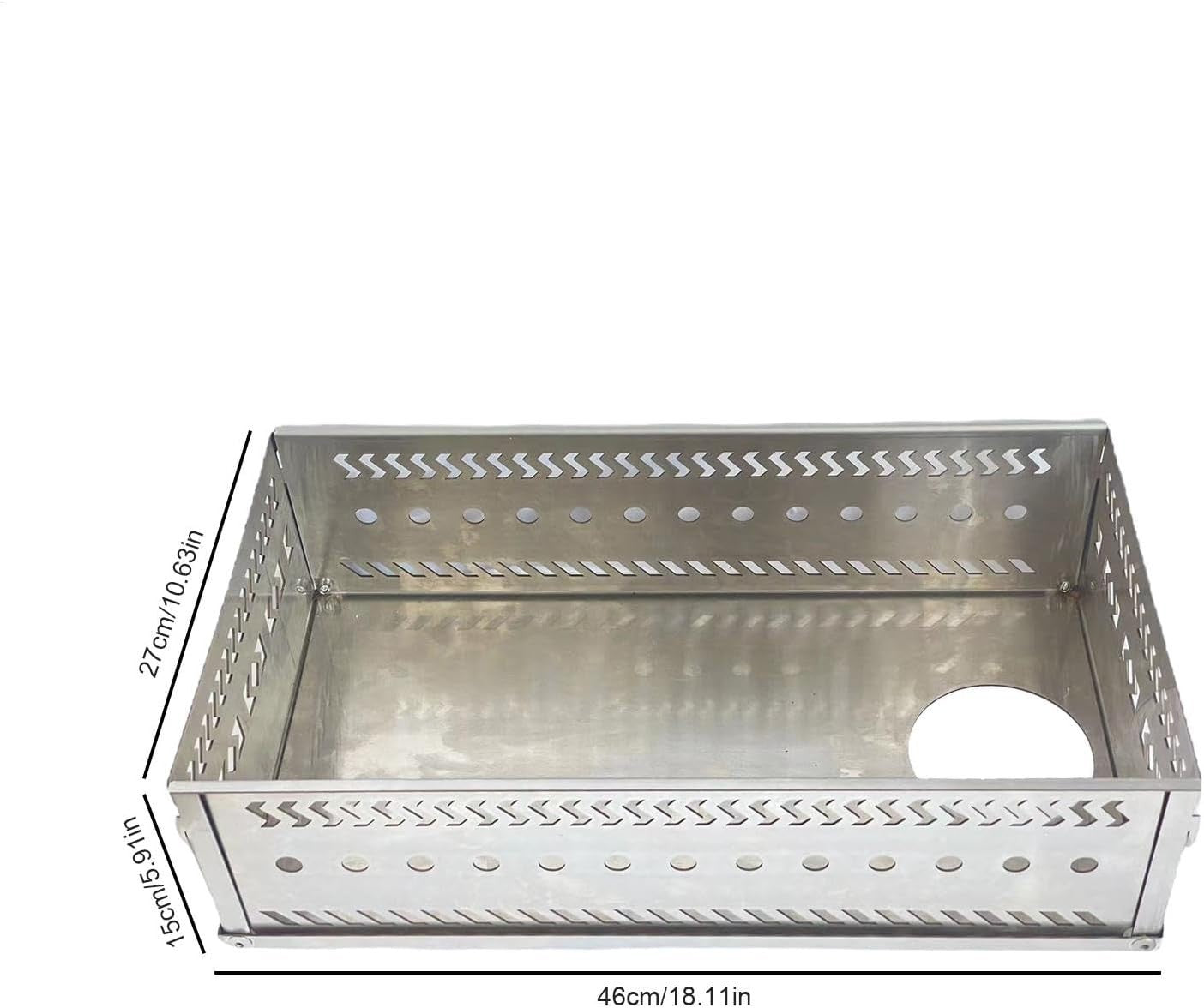 Foldable Sauna Stove Stone Basket – Stainless Steel Firebox for 20kg Rocks