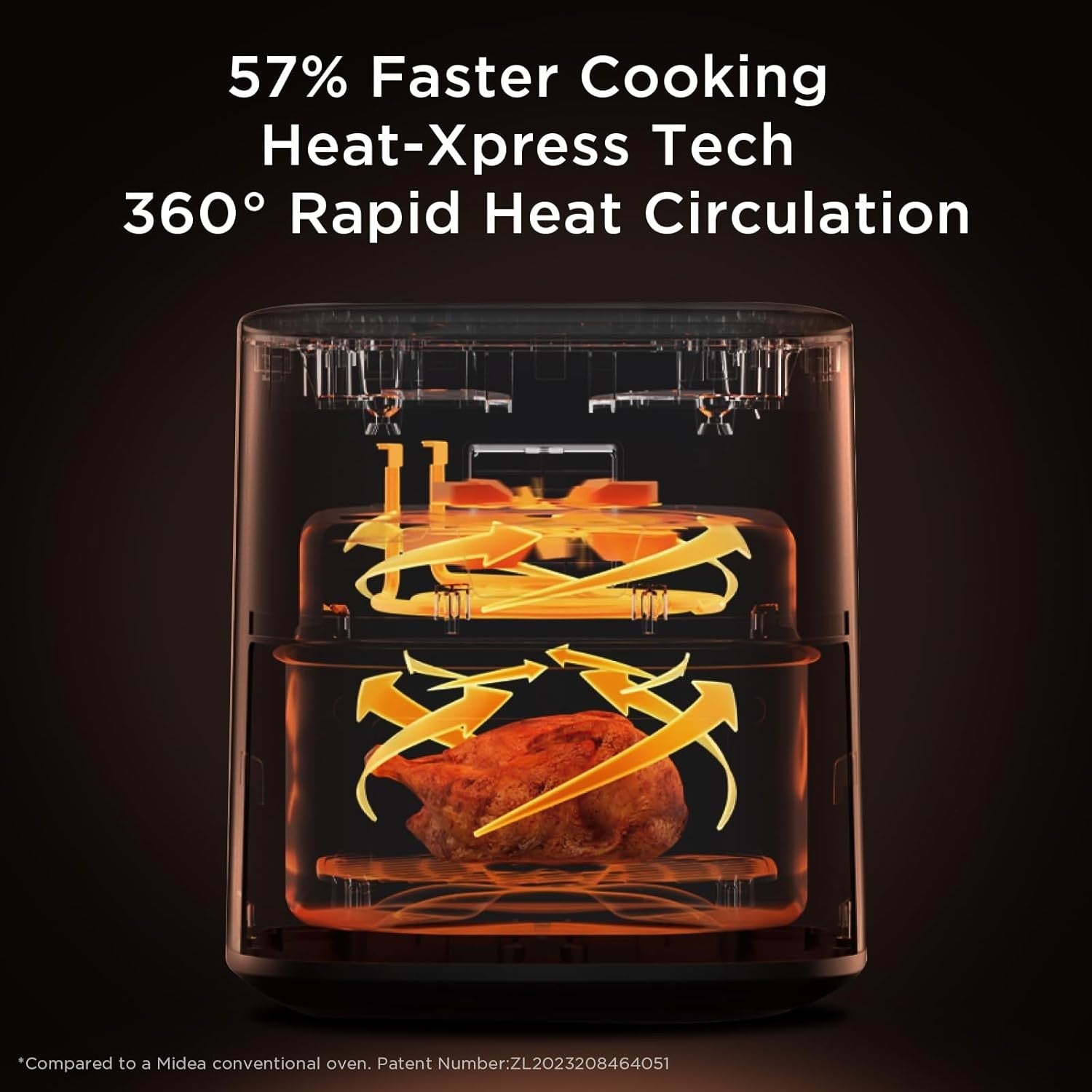 7L Air Fryer with Window | 7 Presets, 1600W, Oil-Free, Dishwasher Safe