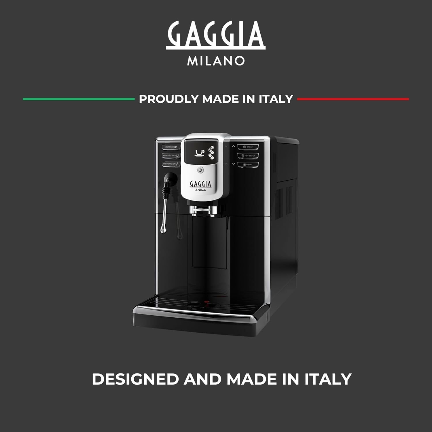 Automatic Bean-to-Cup Espresso Coffee Machine | Pro Steam Wand | 43cm Compact