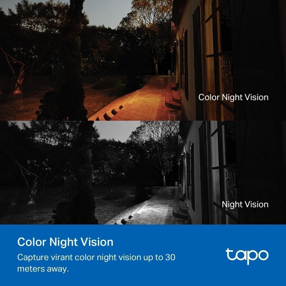 1080P Outdoor Security Camera 360° PTZ WiFi Color Night Vision AI