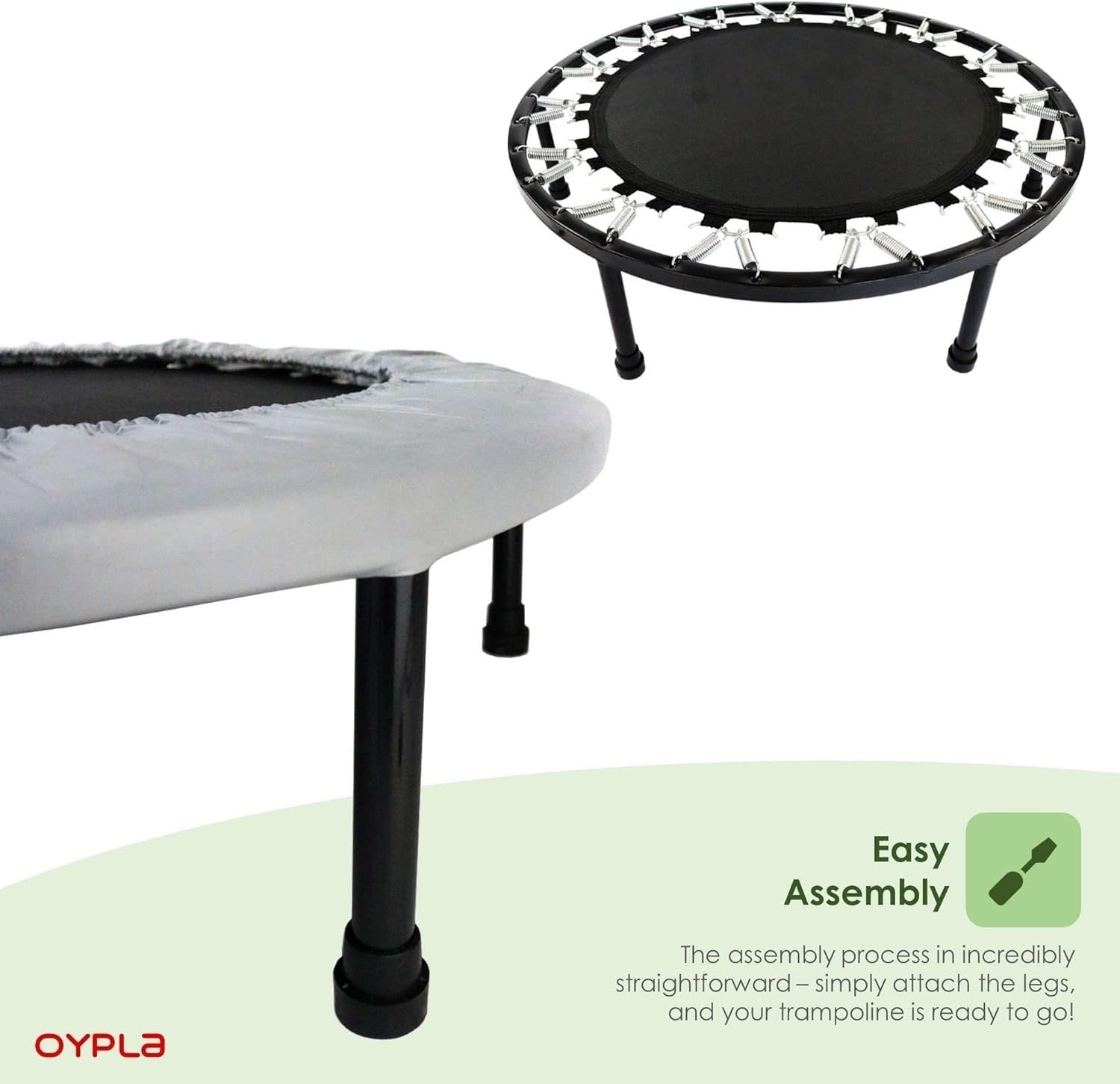 36'' Fitness Trampoline Mini Rebounder Indoor Aerobic Exercise 100KG
