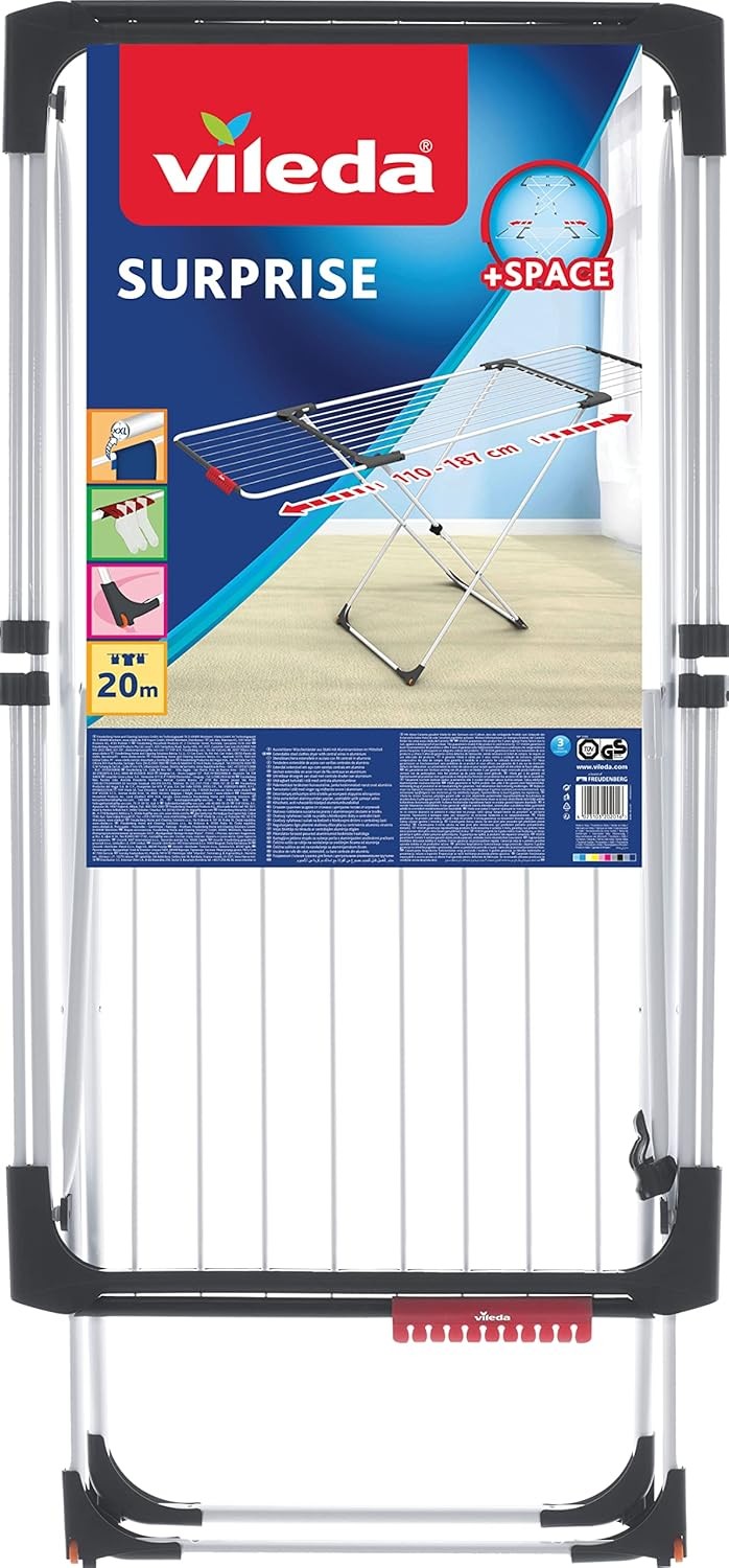 Large Extendable Clothes Airer Folding Laundry Drying Rack Indoor Outdoor