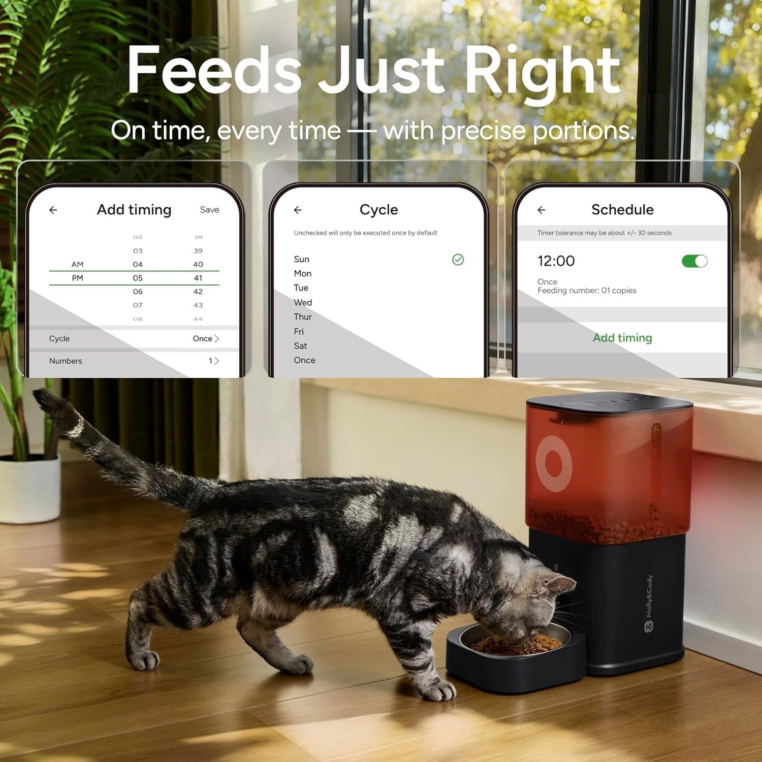 Automatic Pet Feeder WiFi Camera 6L Auto Food Dispenser 2-Way Audio