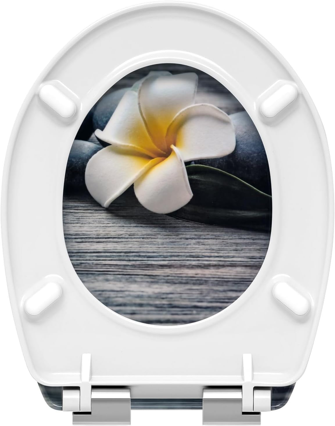 Premium Soft Close Toilet Seat O-Shape Duroplast Adjustable Hinges Plum 45x37cm