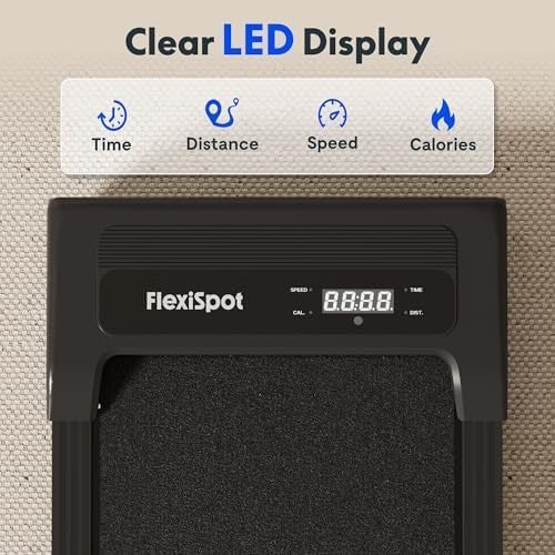 Compact Under Desk Walking Pad Treadmill Portable LED Display Remote