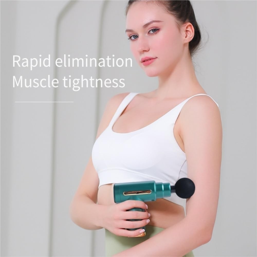 Mini Massage Gun Deep Tissue Fascia Relief USB Rechargeable Quiet Muscle Therapy