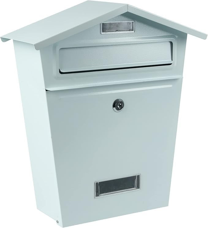 Wall Mounted Waterproof Lockable Post Box | Secure Mailbox with Keys