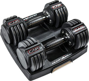 12.5LB Adjustable Dumbbell Pair Twist Handle Honeycomb No-Roll Home Gym