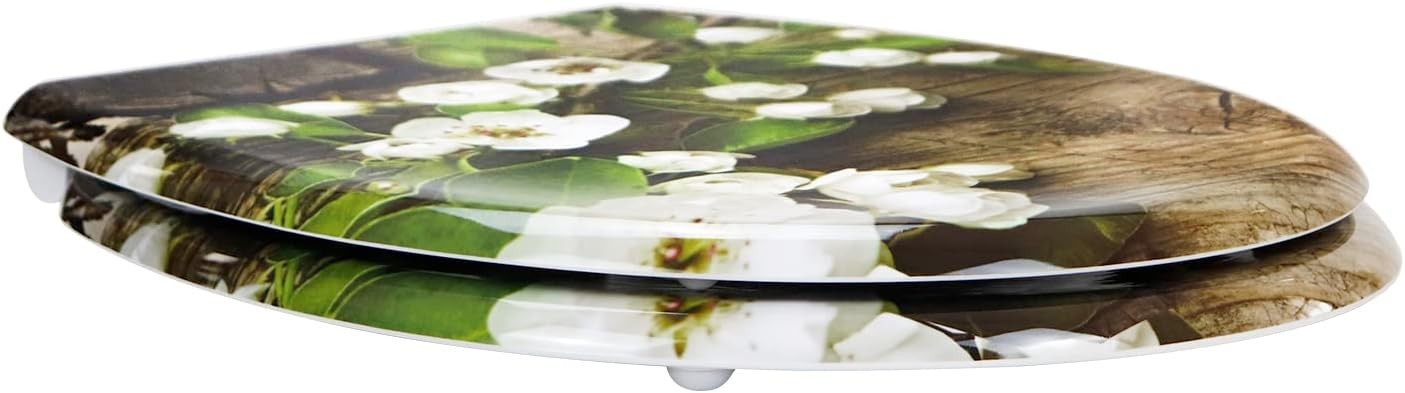 Colourful Toilet Seat Duroplast Quick Release Top Fix 45x37cm