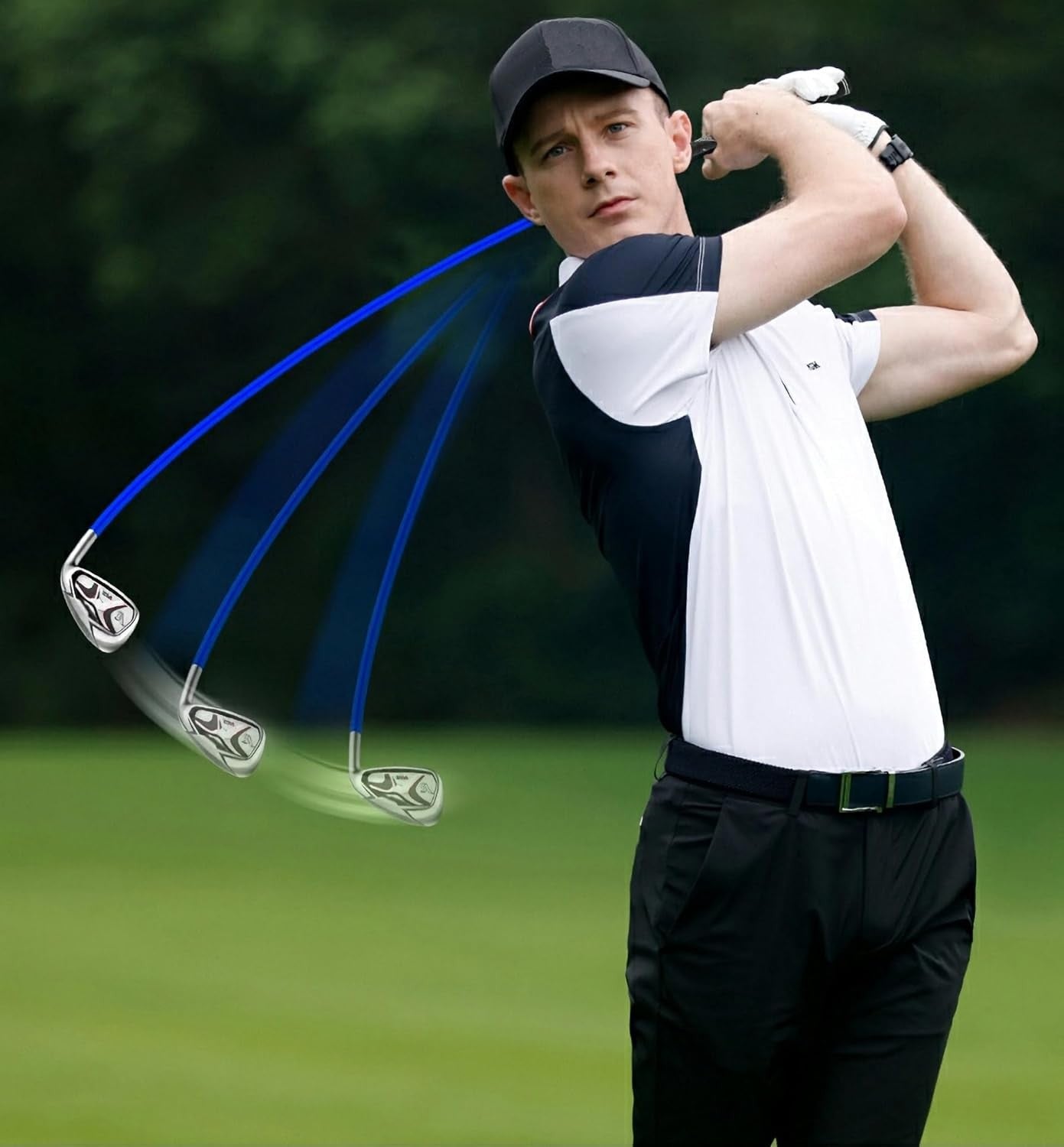 7 Iron Golf Swing Trainer Flexible Whip Tempo Aid