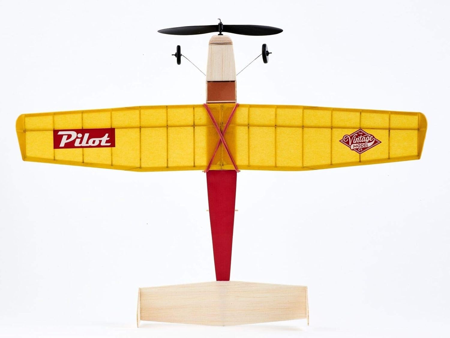 Flying Balsa Wood Plane Kit | Rubber Powered Model Aircraft Easy Build Set