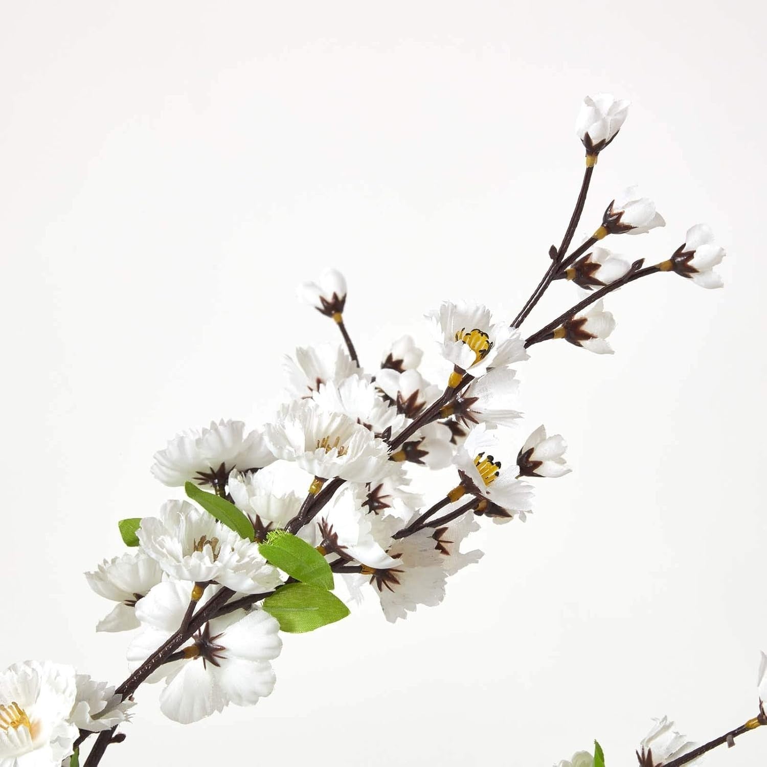150cm White Blossom Tree Artificial Plant with Real Wood Trunk Home Decoration