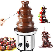 4 Tier Stainless Steel Chocolate Fountain Commercial Fondue Machine