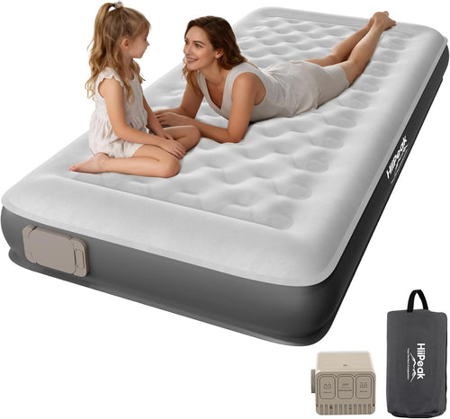 Luxury Single Inflatable Air Bed Built-In Pump TPU Camping Guest Mattress