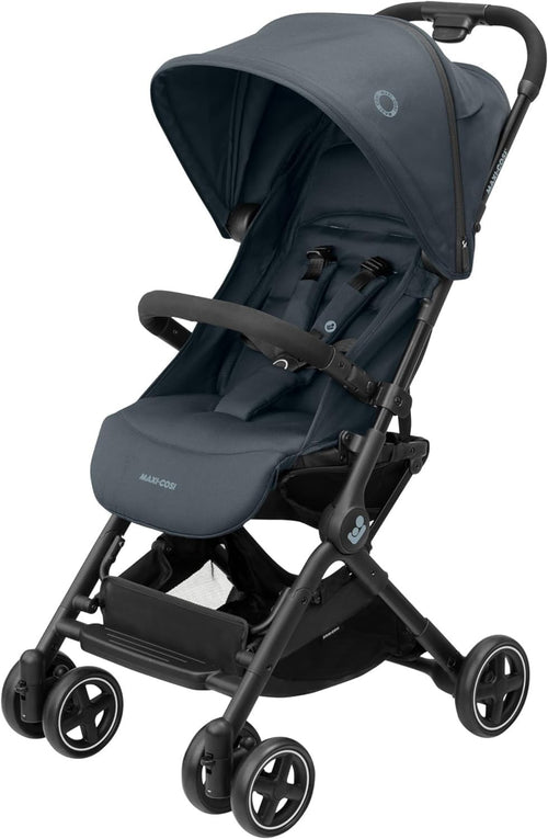 Lightweight Compact Stroller Auto Fold Lie-Flat Pushchair 0-22kg Graphite