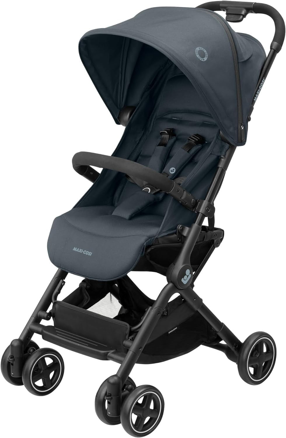 Lightweight Compact Stroller Auto Fold Lie-Flat Pushchair 0-22kg Graphite