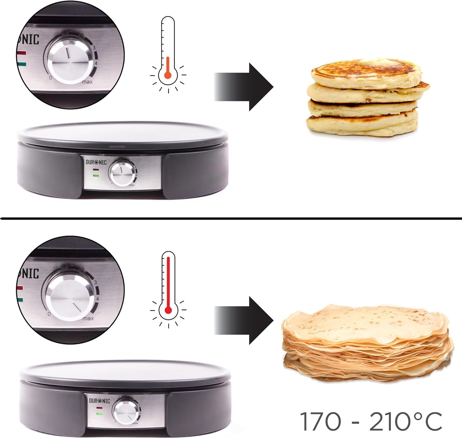 13" Electric Crepe & Pancake Maker 1300W Non-Stick with Tools