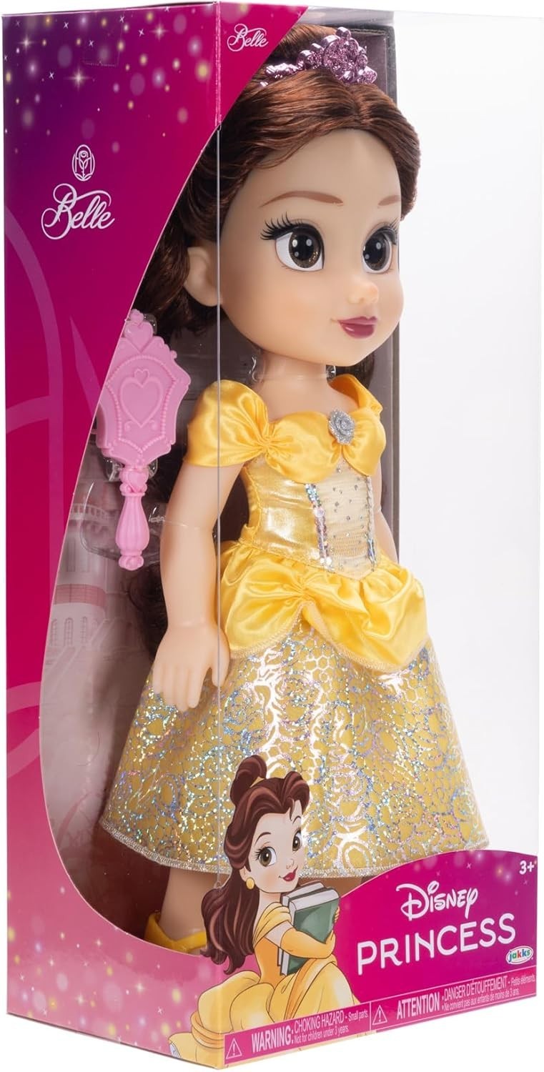 14in Royal Princess Doll Shimmer Skirt Glitter Eyes Tiara Hair Brush