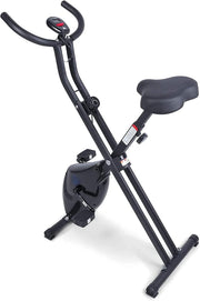 Foldable Magnetic Exercise Bike w/ LCD Monitor, Adjustable Resistance & Compact