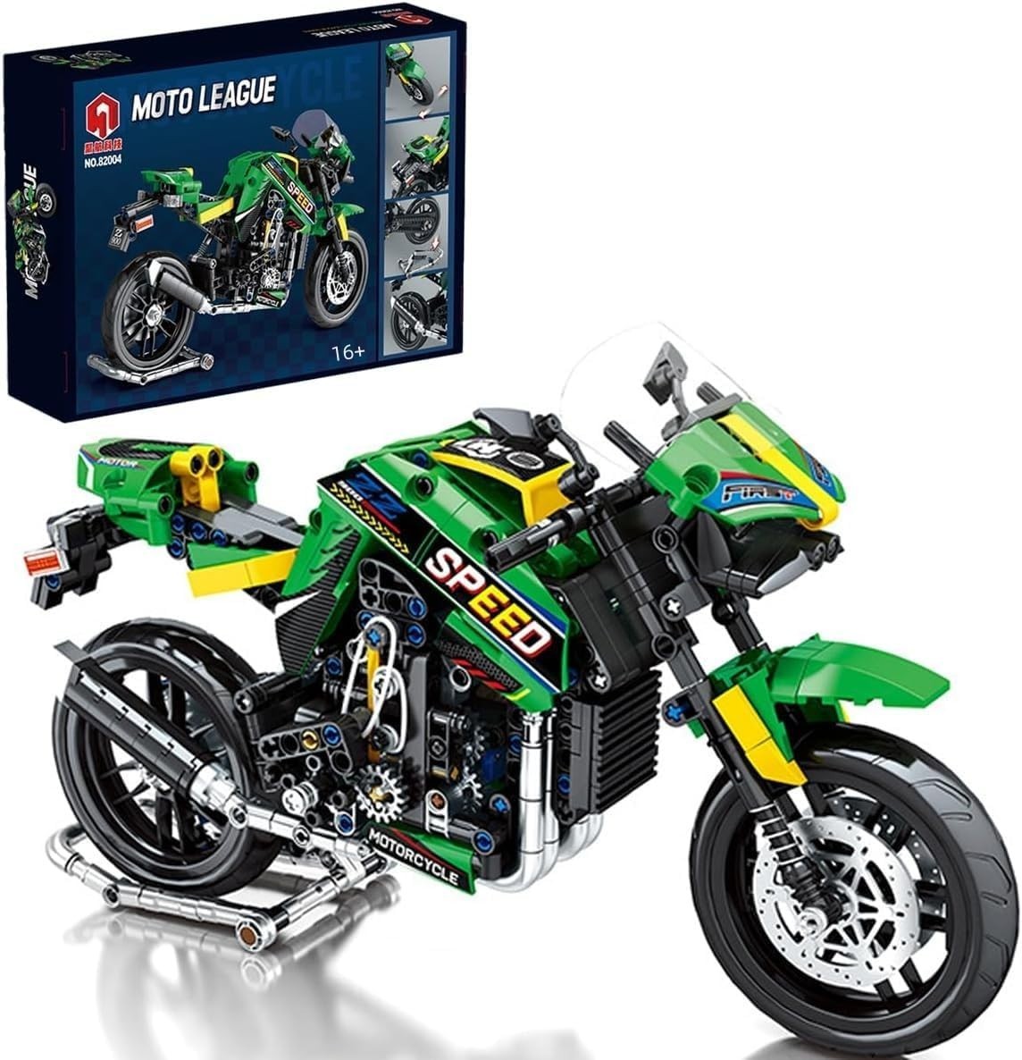 776Pcs Motorcycle Building Kit Model for Kids & Adults - Realistic & Non-Toxic