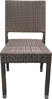 Stackable Rattan Garden Side Chair Patio Seating Commercial Outdoor Use