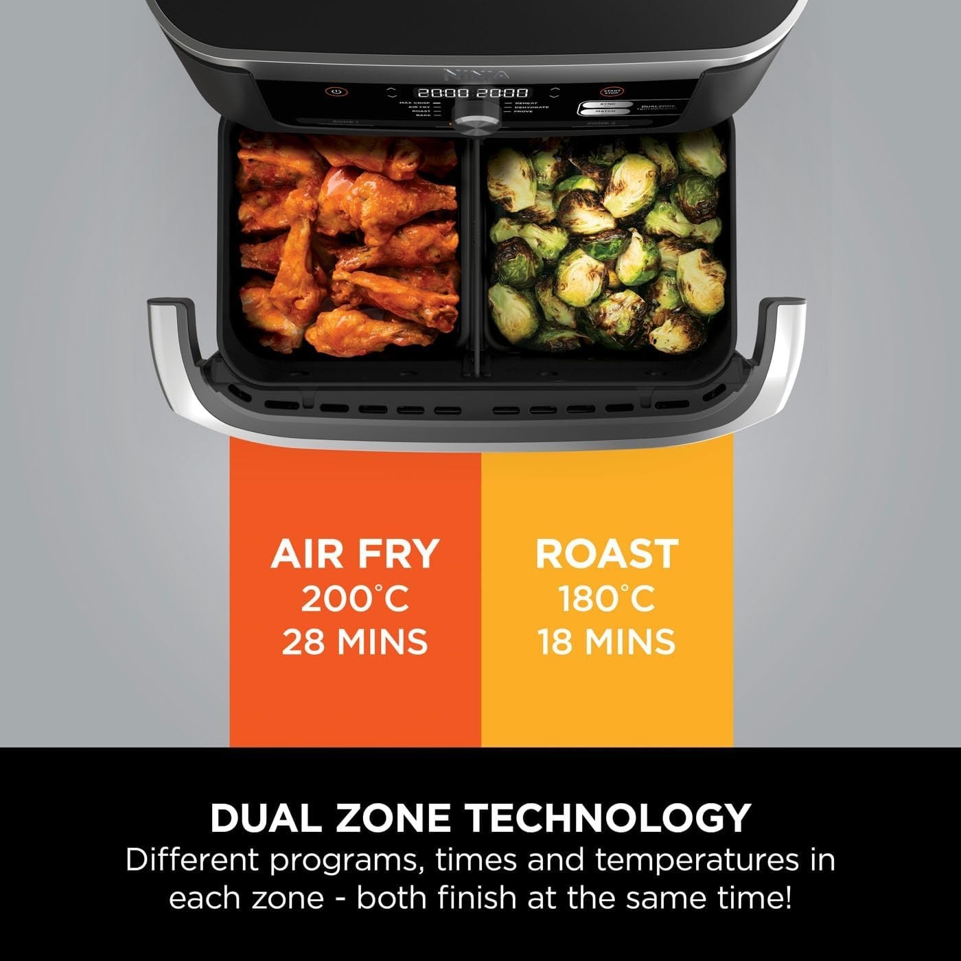10.4L Dual Zone Mega Air Fryer | FlexDrawer XL | 7-in-1 Fast Family Cooker
