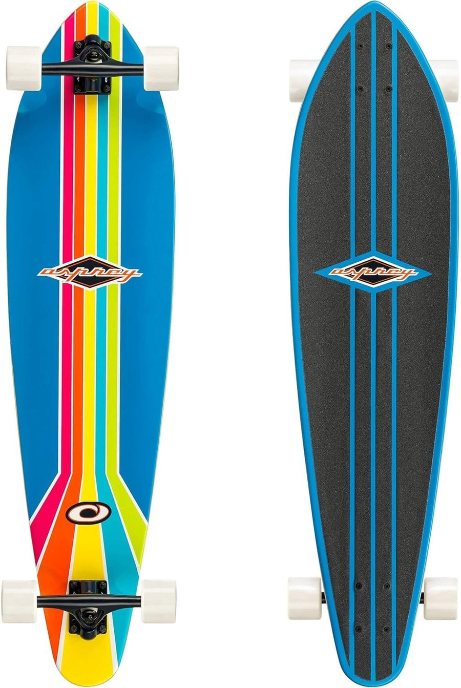 40in Pintail Longboard Cruiser 8-Ply Maple Deck Drop-Thru Carving Skateboard
