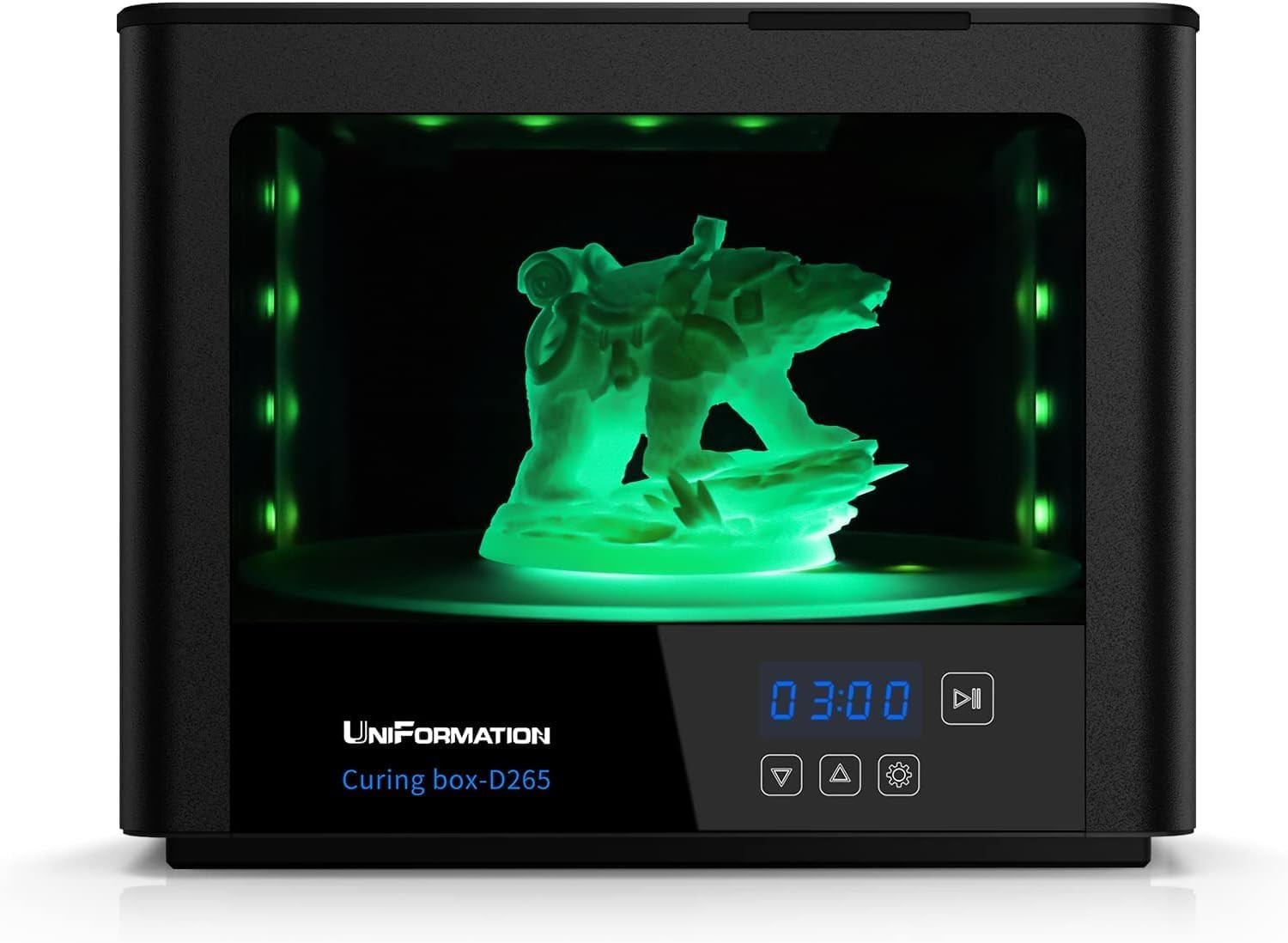 UV Resin Curing Machine 405nm 10.2” 360° Turntable LCD SLA Prints